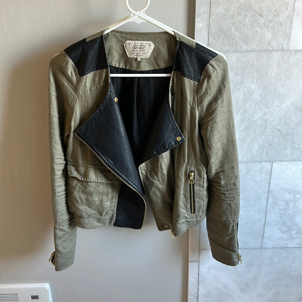 Zara Trafaluc green jacket